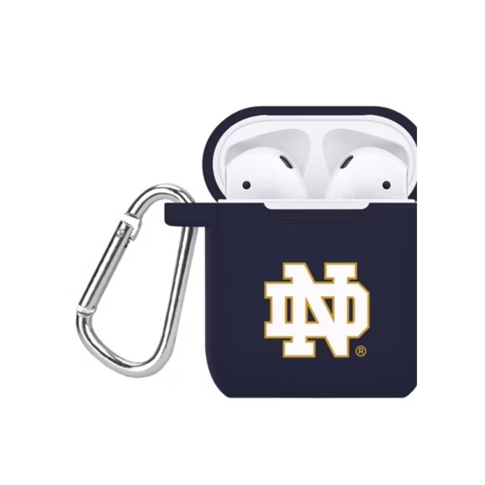 NCAA Notre Dame Fighting Irish AirPods Silicone Case Cover Blue Affinity Bands